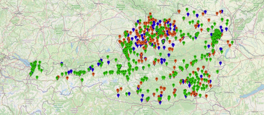 Bundes-Moodle Landkarte